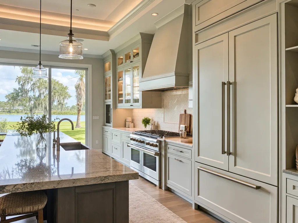 Luxury built-in kitchen in a Fish Hawk, Florida home