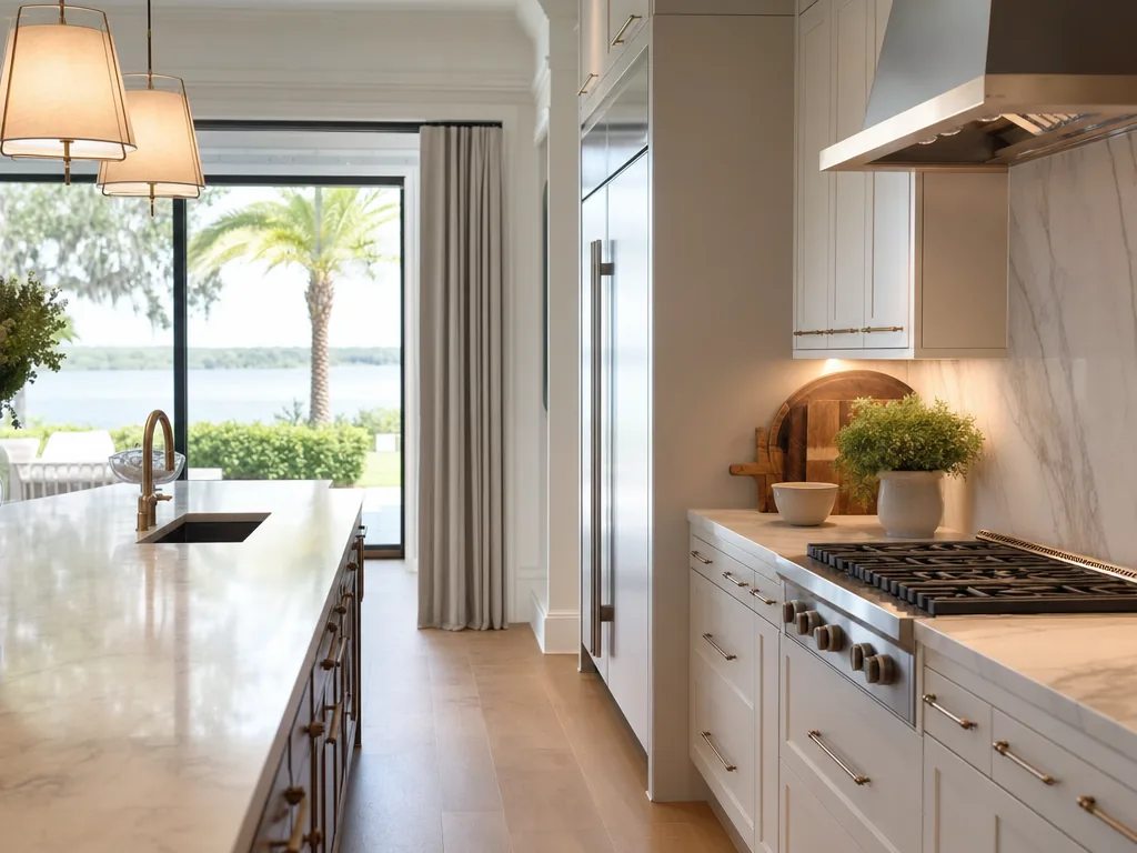 Luxury built-in kitchen in a Land O' Lakes, Florida home
