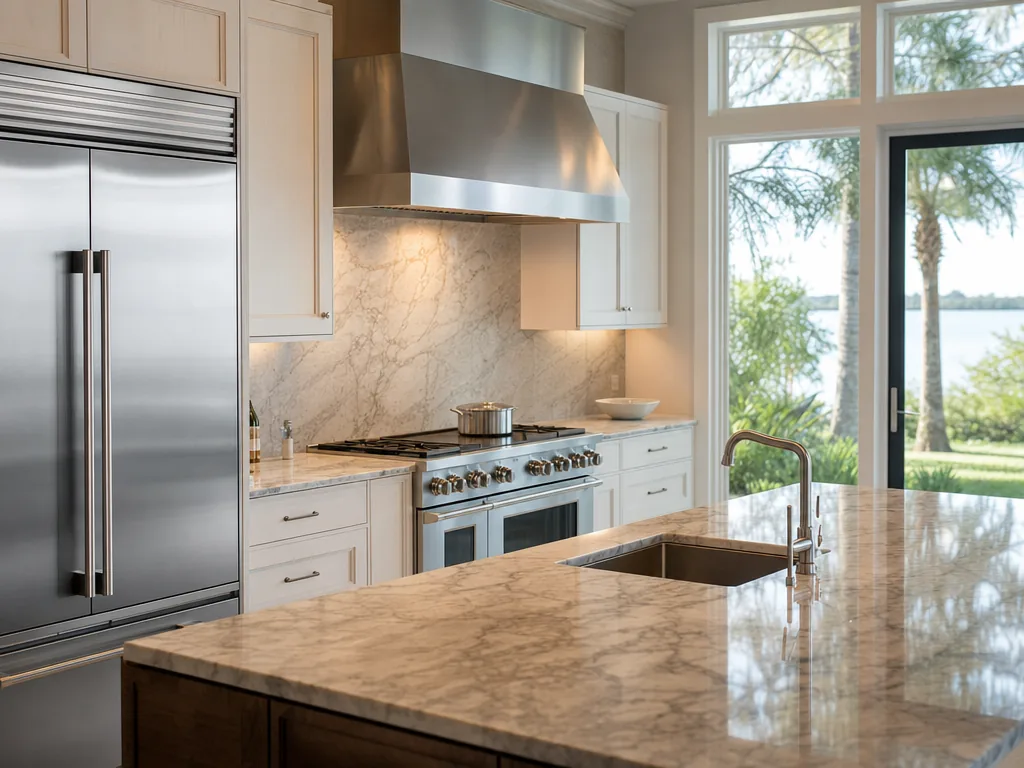 Luxury built-in kitchen in a Largo, Florida home